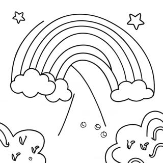 Rainbow Coloring Page | Rainbow coloring page