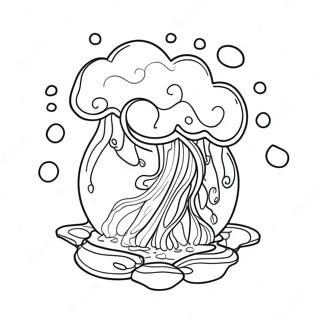Elemental Water Coloring Page | Elemental coloring page