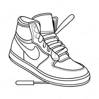 Cool Sneaker Design Coloring Page | Sneaker coloring page