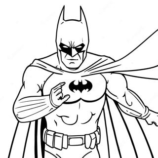 Batman in Action Coloring Page | DC coloring page