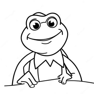 Kermit the Frog Coloring Page | Kermit the Frog coloring page