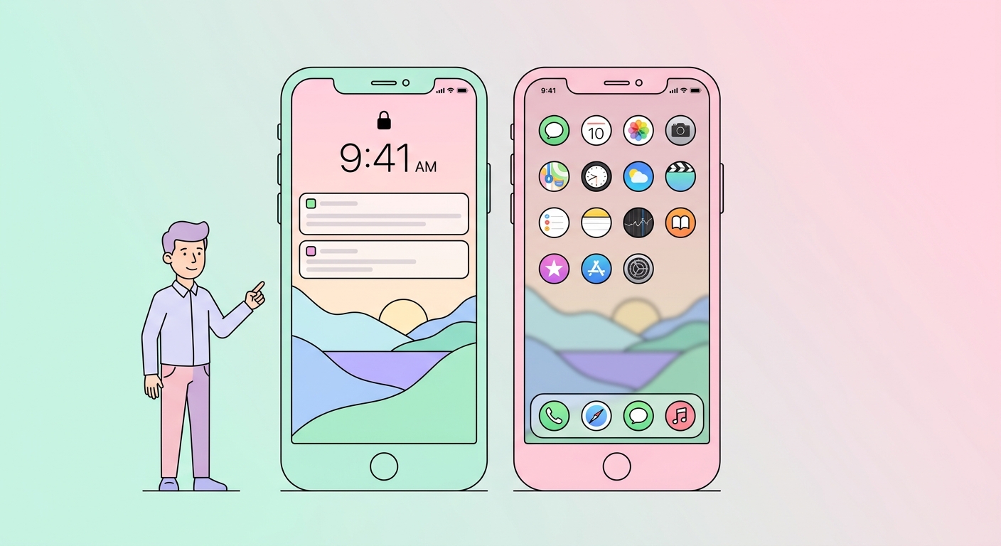 Phone Lock Screen vs Home Screen — How to Pair